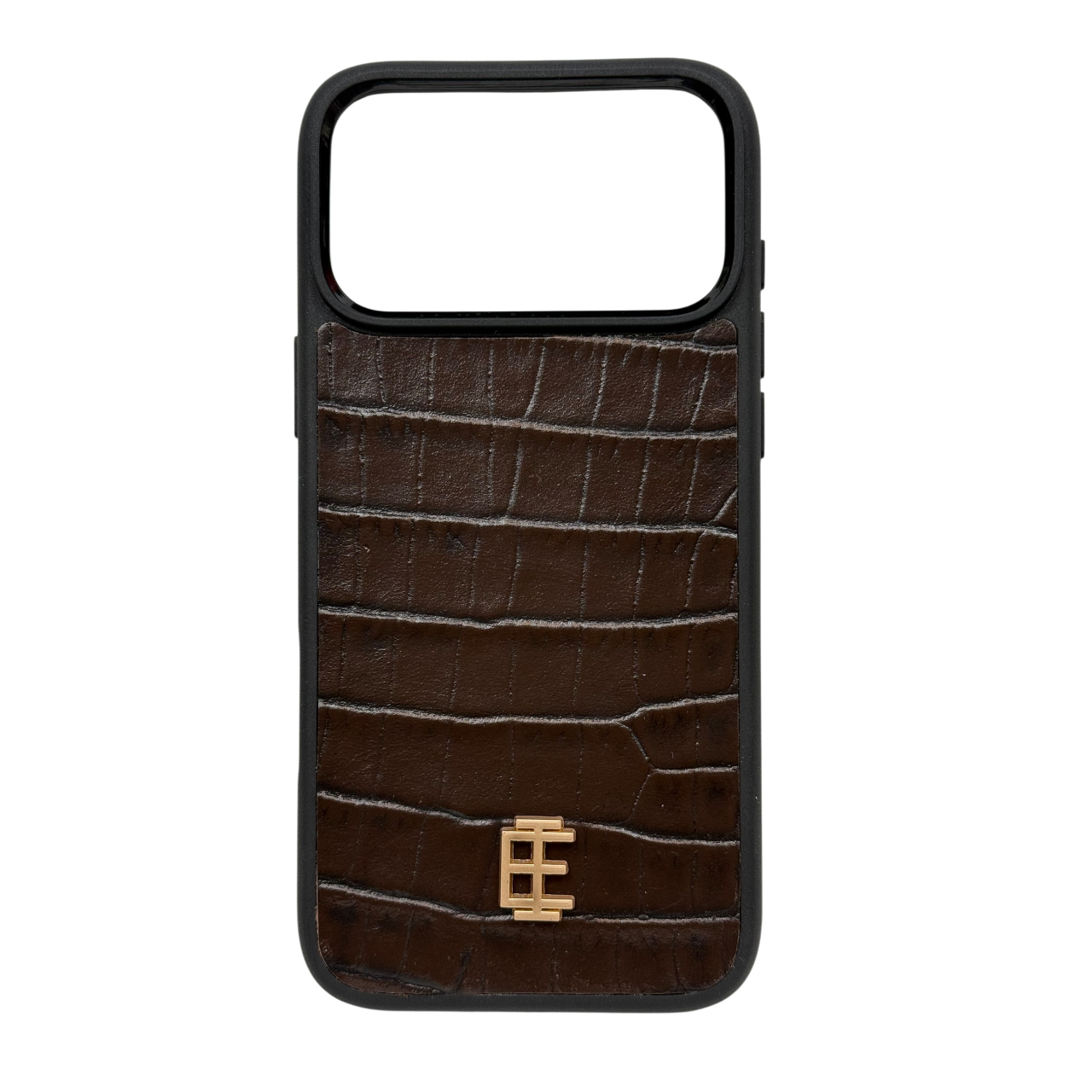 Husa iPhone din Piele de Vitel Texturat Aligator  Maro - iTool