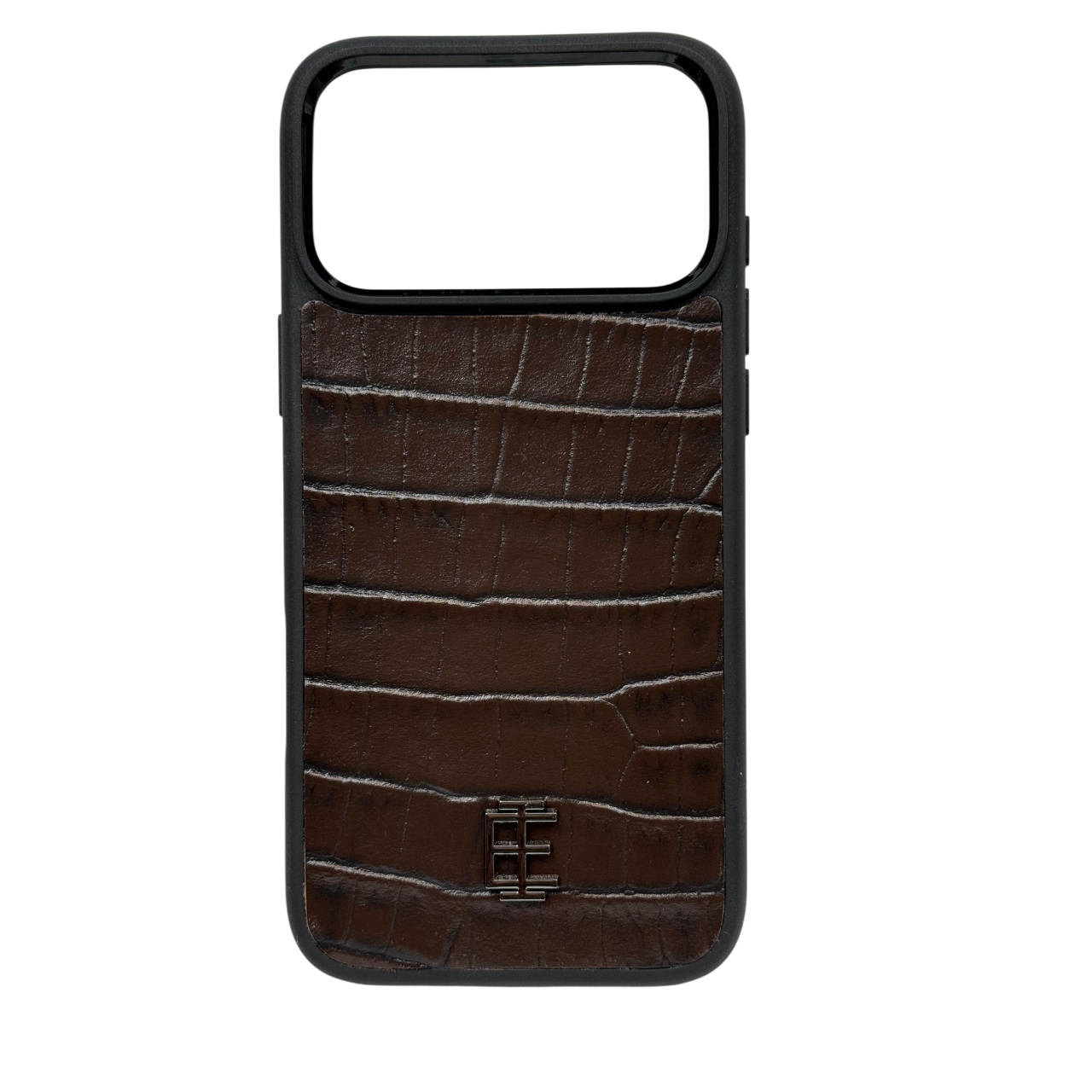 Husa iPhone din Piele de Vitel Texturat Aligator  Maro - iTool