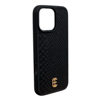 Husa iPhone din Piele de Piton Negru editie limitata V2