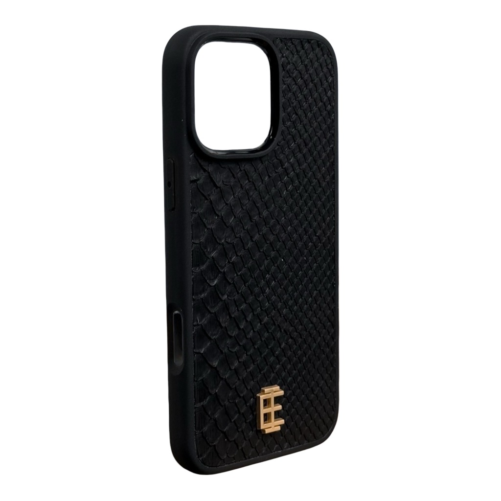 Husa iPhone din Piele de Piton Negru editie limitata V2 - iTool