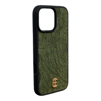 Husa iPhone din Piele de Crocodil Verde editie limitata V2