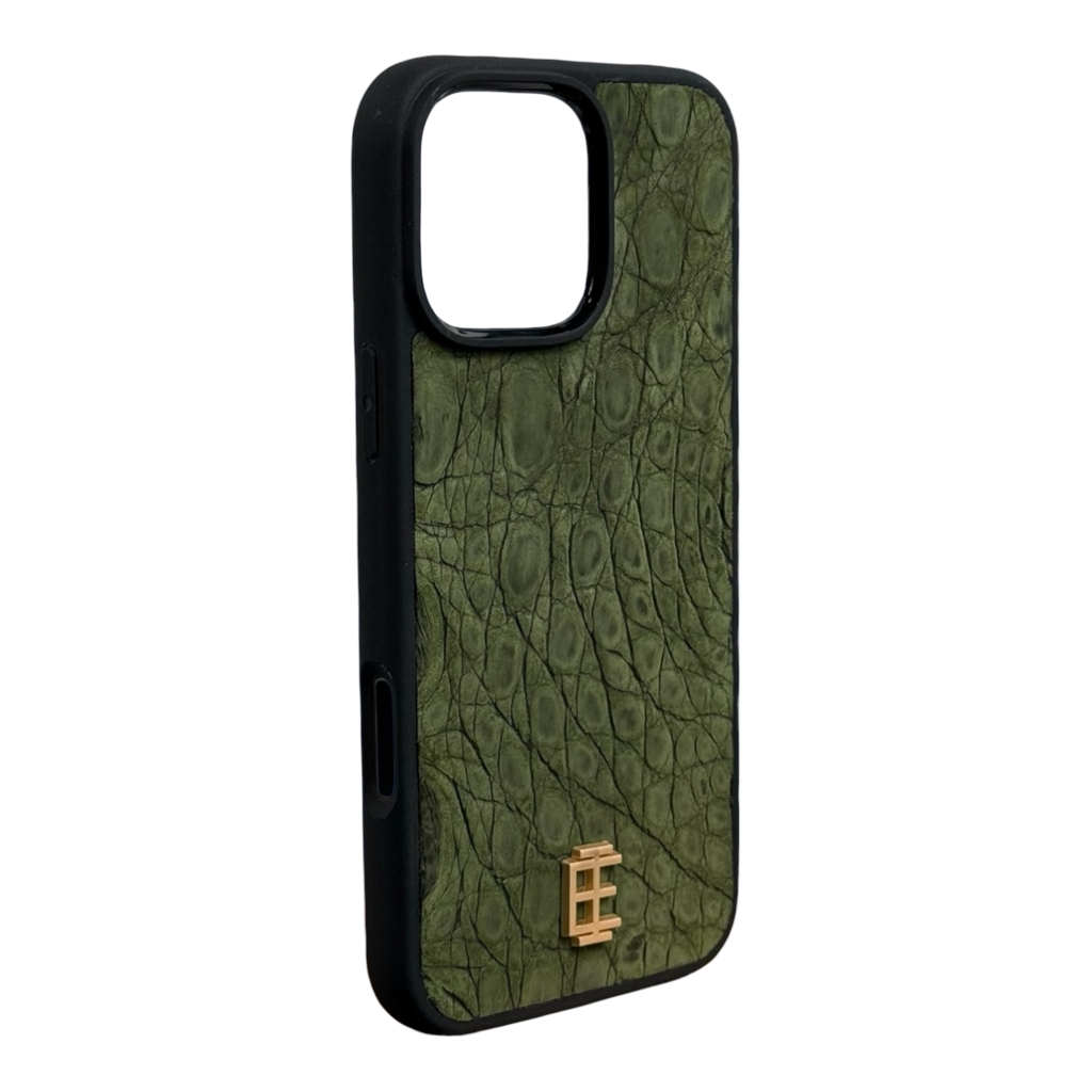 Husa iPhone din Piele de Crocodil Verde editie limitata V2 - iTool