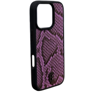 Husa iPhone din Piele de Piton Mov editie limitata V2