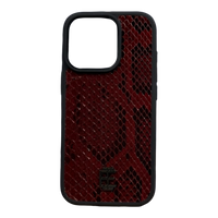 Husa iPhone din Piele de Piton Visinie editie limitata V2