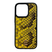Husa iPhone din Piele de Piton Galben editie limitata V2