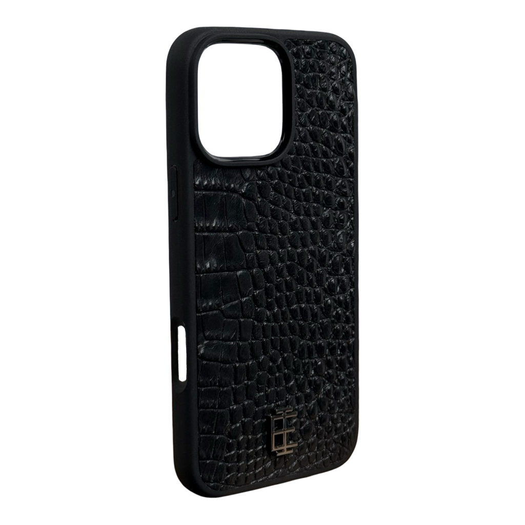 Husa iPhone din Piele de Crocodil Neagra editie limitata V2 - iTool
