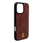 Husa iPhone din Piele de Crocodil Mocha Mousse editie limitata V2 - iTool