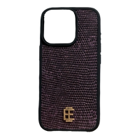 Husa iPhone din Piele de Varan Mov editie limitata V2