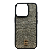 Husa iPhone din Piele de Varan Silver editie limitata V2