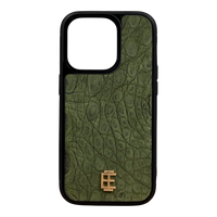 Husa iPhone din Piele de Crocodil Verde editie limitata V1