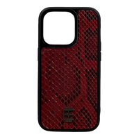Husa iPhone din Piele de Piton Visinie editie limitata V1