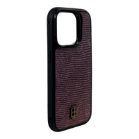 Husa iPhone din Piele de Varan Mov editie limitata V1