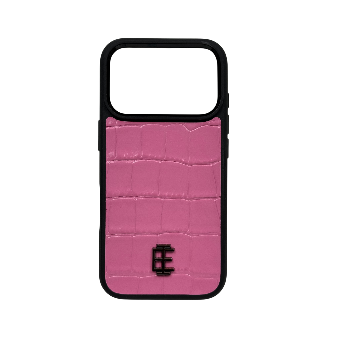 Husa iPhone din Piele de Vitel Textura Aligator Roz - iTool