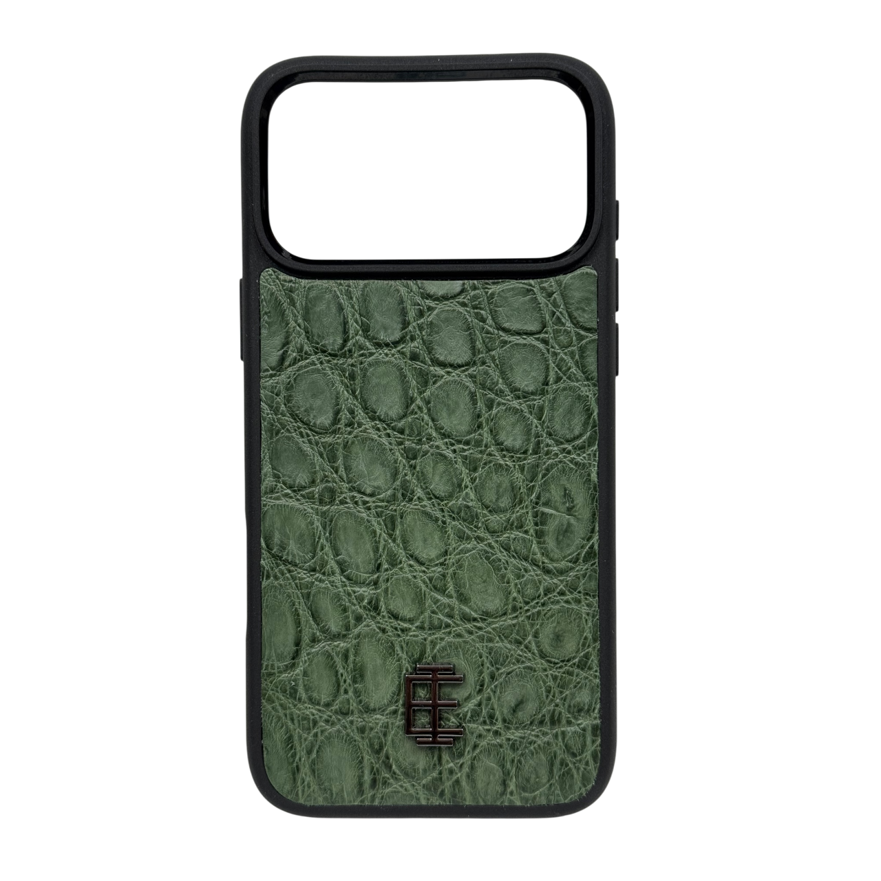 Husa iPhone din Piele de Crocodil Verde Lucios - iTool