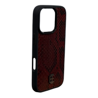 Husa iPhone din Piele de Piton Visinie editie limitata V2