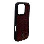 Husa iPhone din Piele de Piton Visinie editie limitata V2 - iTool