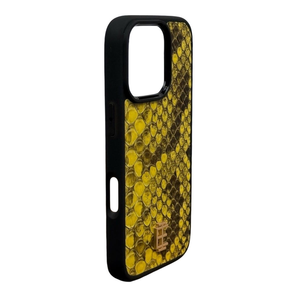 Husa iPhone din Piele de Piton Galben editie limitata V2 - iTool