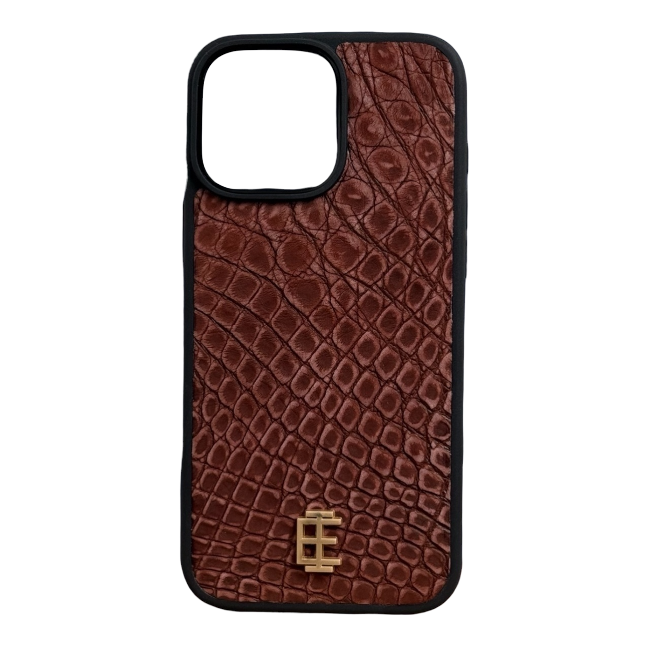 Husa iPhone din Piele de Crocodil Mocha Mousse editie limitata V2