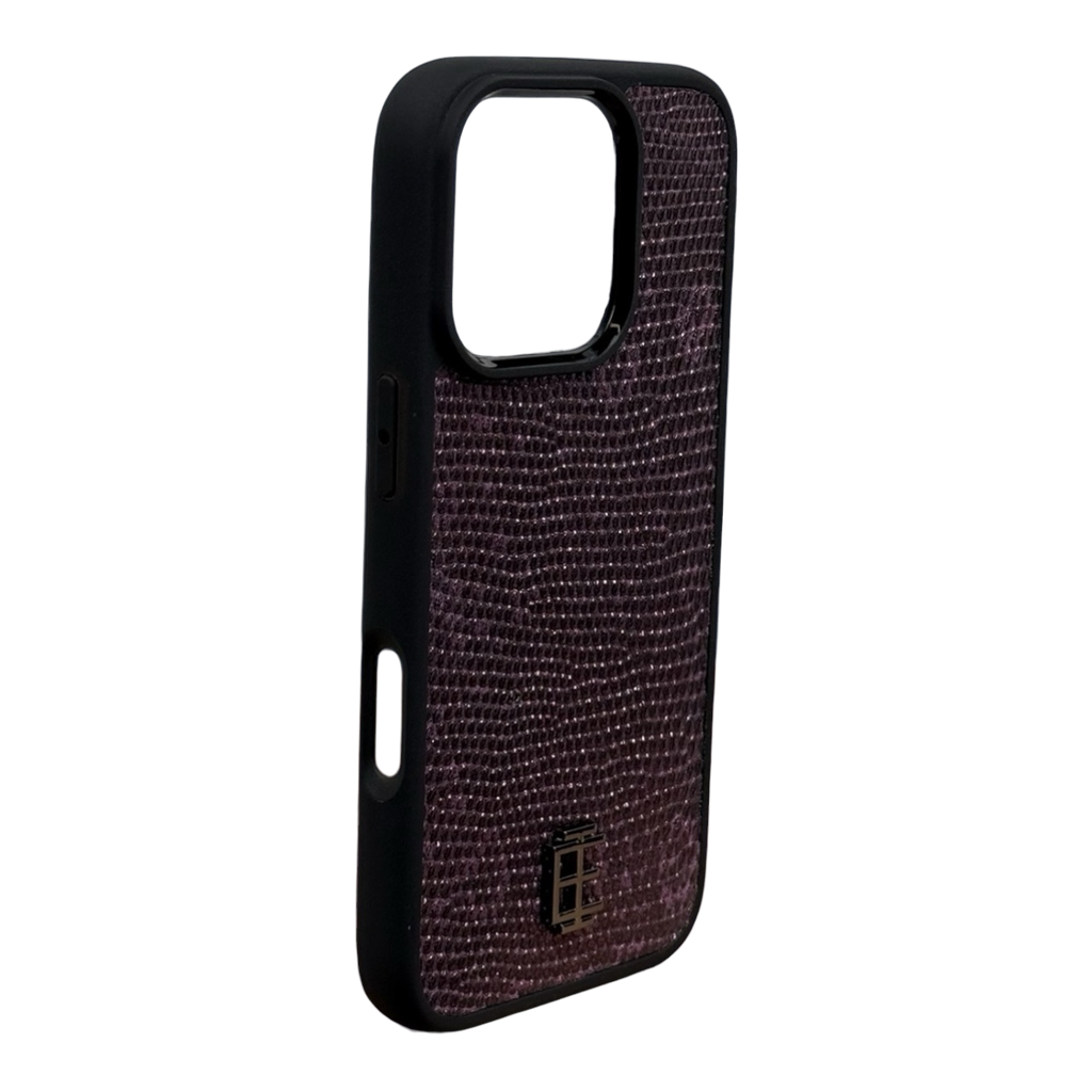 Husa iPhone din Piele de Varan Mov editie limitata V2 - iTool