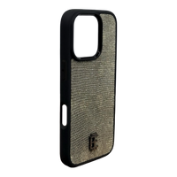 Husa iPhone din Piele de Varan Silver editie limitata V2