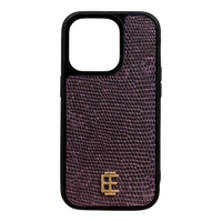 Husa iPhone din Piele de Varan Mov editie limitata V1