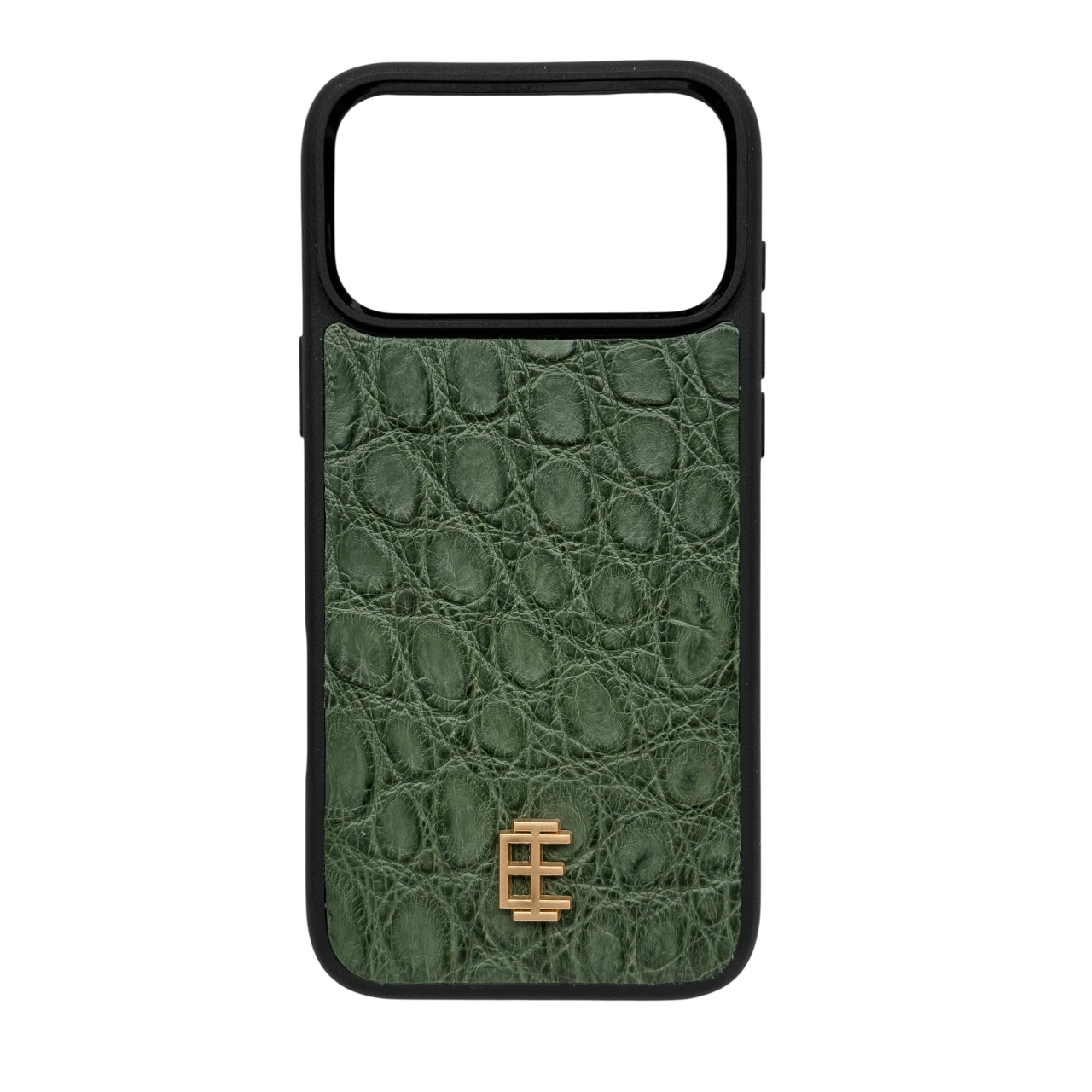 Husa iPhone din Piele de Crocodil Verde Lucios - iTool