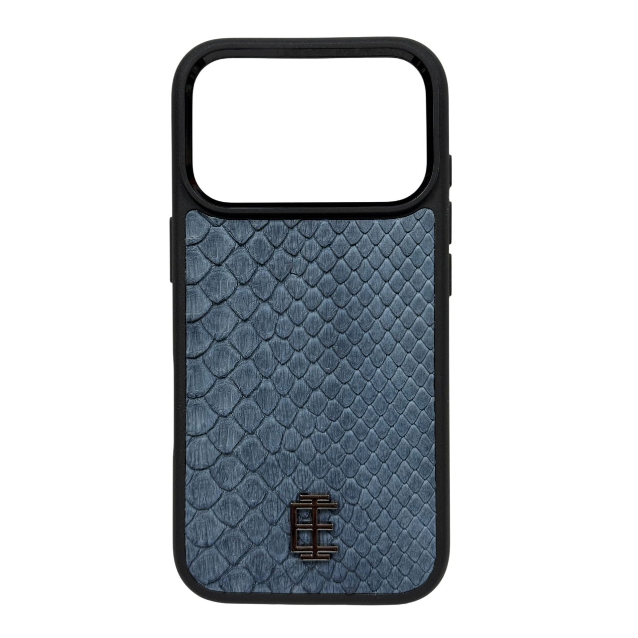 Husa iPhone din Piele de Piton Albastru - iTool