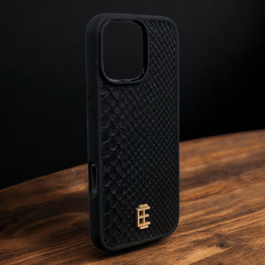 Husa iPhone din Piele de Piton Negru editie limitata - iTool