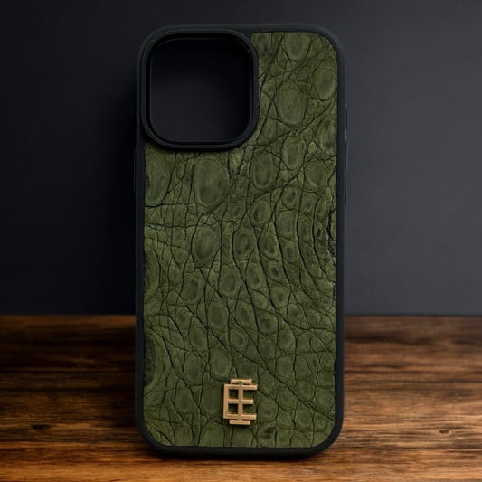 Husa iPhone din Piele de Crocodil Verde editie limitata - iTool