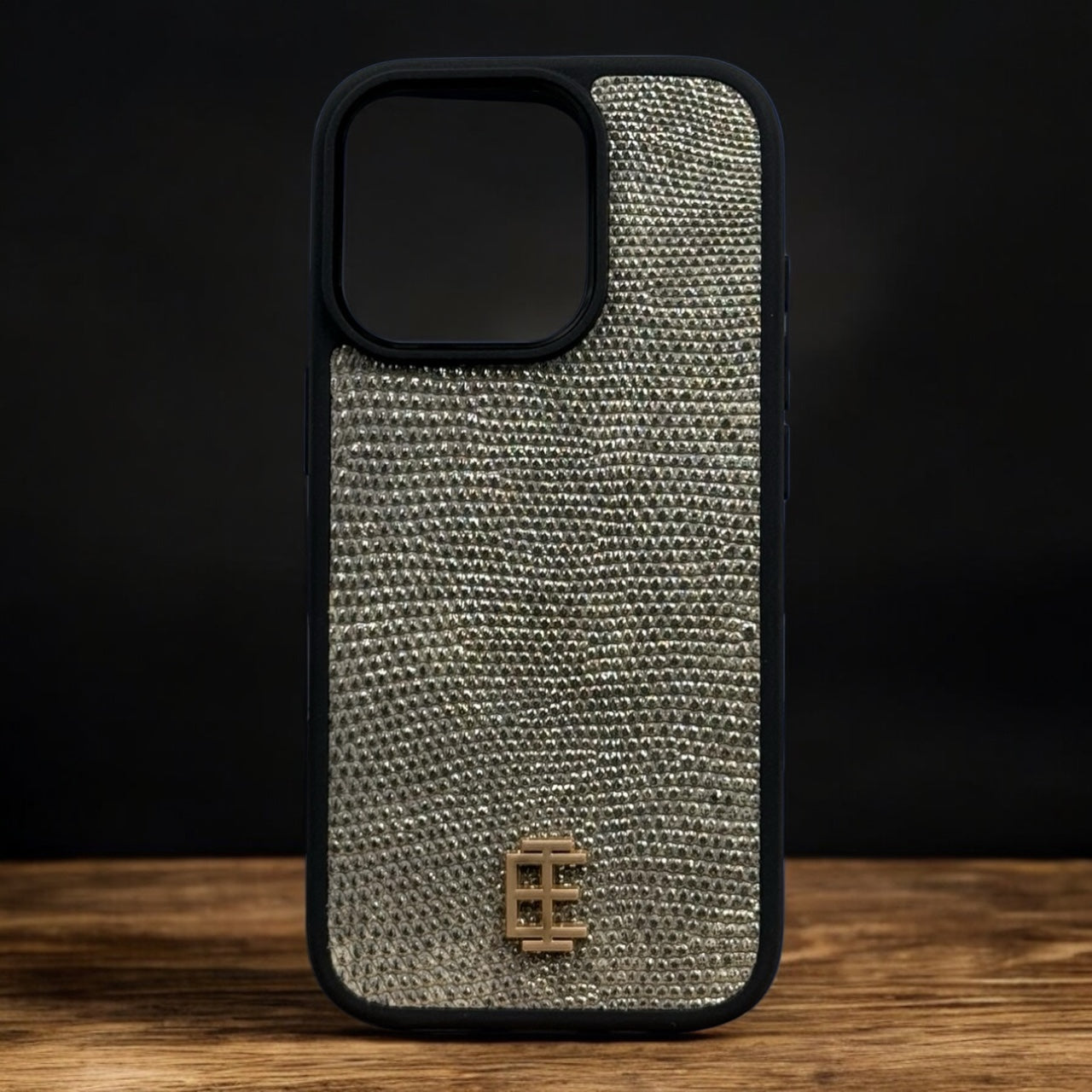 Husa iPhone din Piele de Varan Silver editie limitata