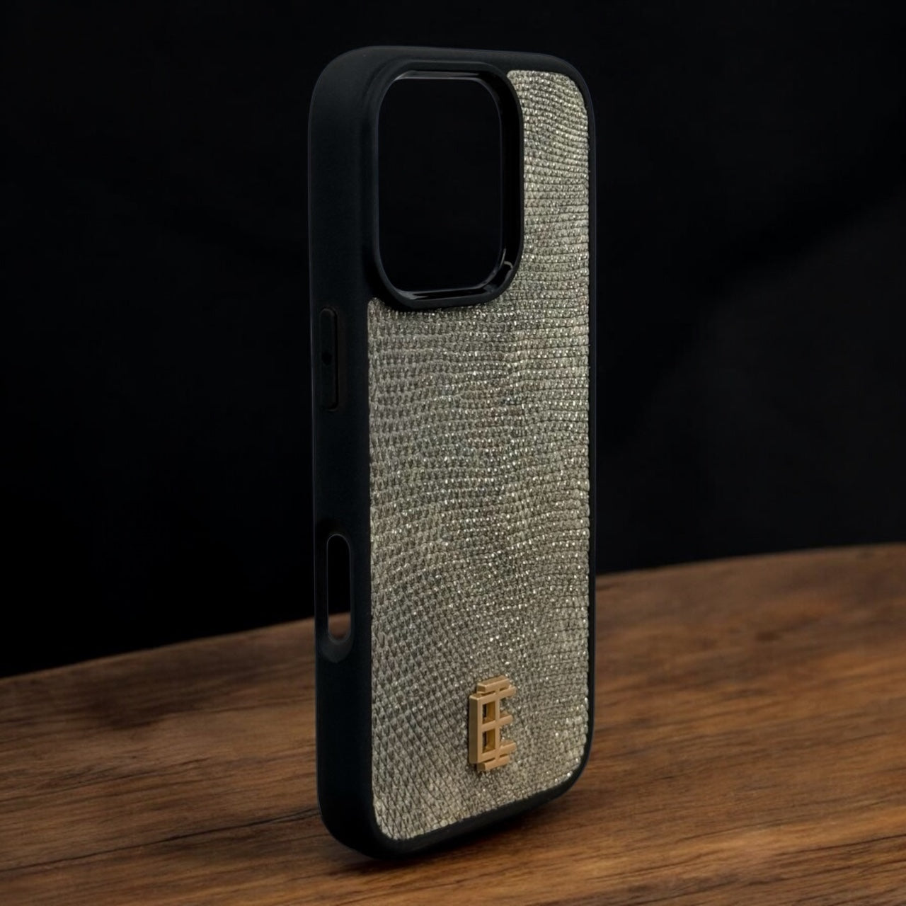 Husa iPhone din Piele de Varan Silver editie limitata