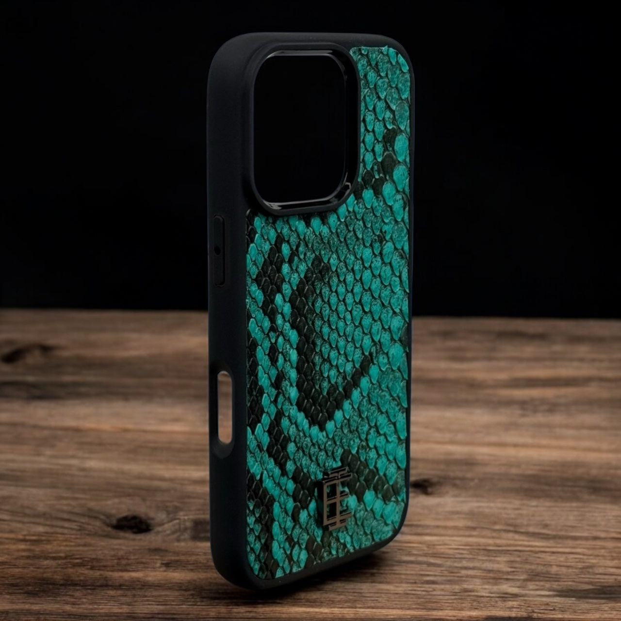 Husa iPhone din Piele de Piton Turquoise editie limitata - iTool