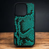 Husa iPhone din Piele de Piton Turquoise editie limitata - iTool