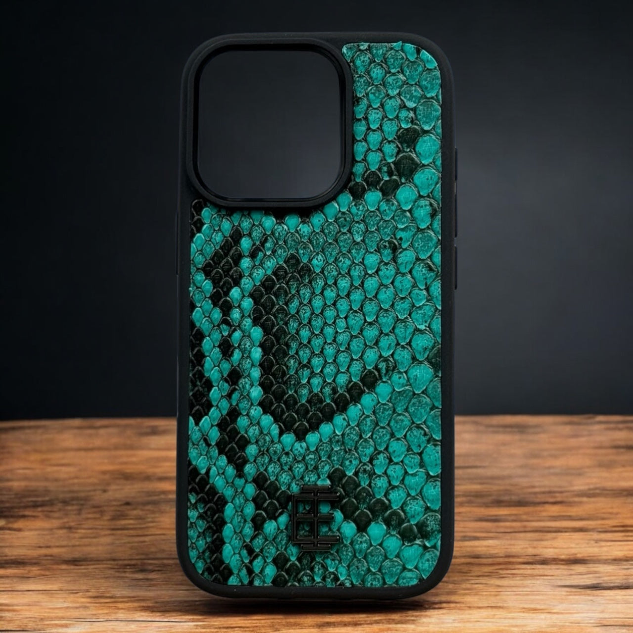 Husa iPhone din Piele de Piton Turquoise editie limitata - iTool