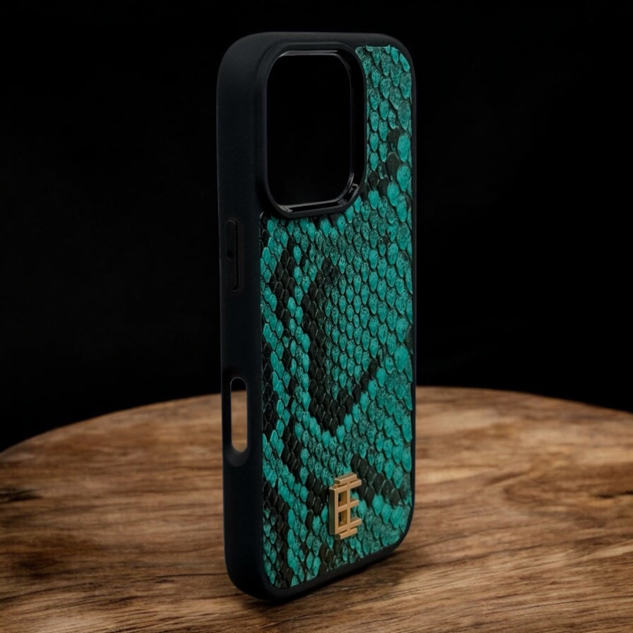 Husa iPhone din Piele de Piton Turquoise editie limitata - iTool