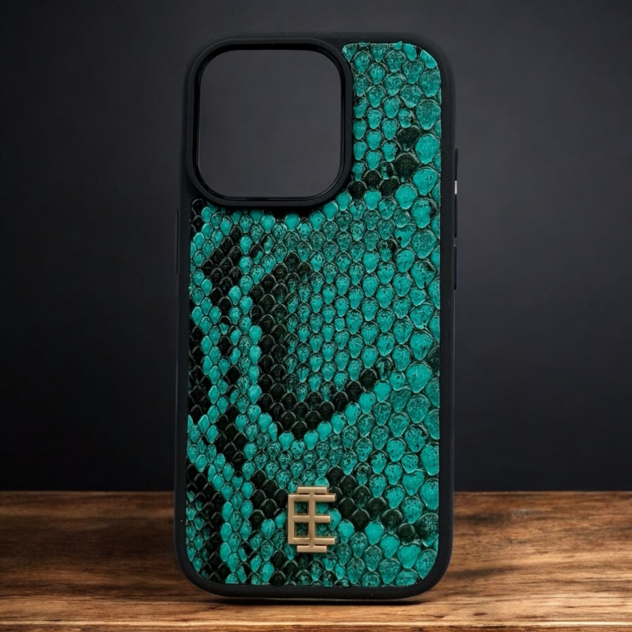 Husa iPhone din Piele de Piton Turquoise editie limitata - iTool