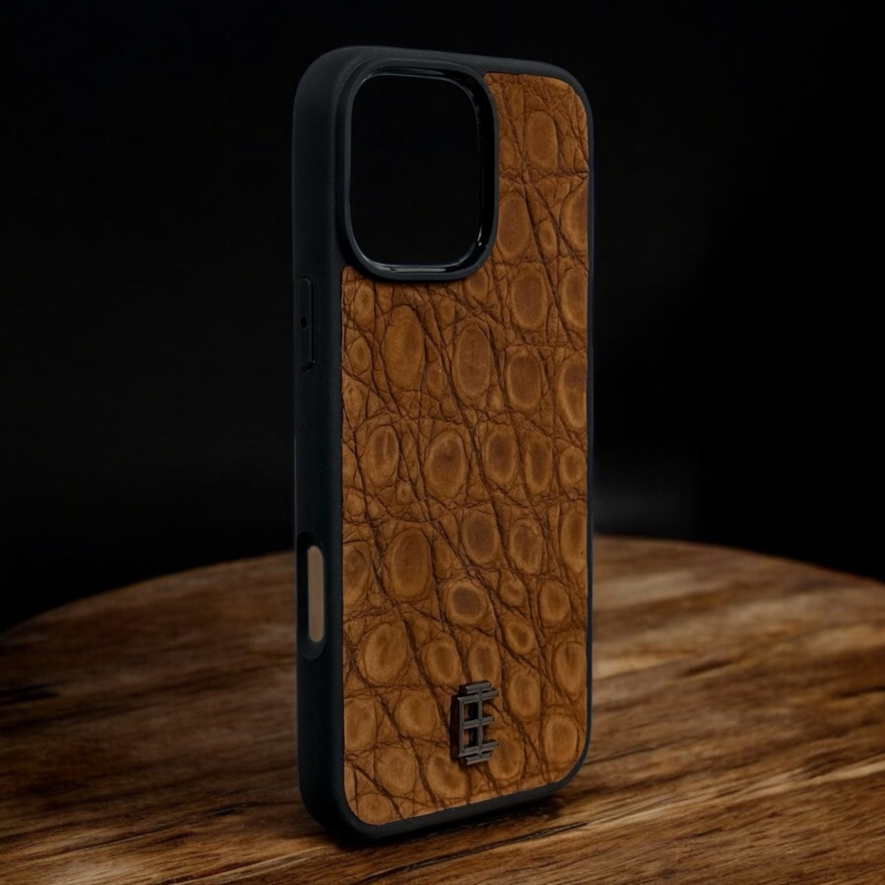 Husa iPhone din Piele de Crocodil Maro Inchis editie limitata - iTool