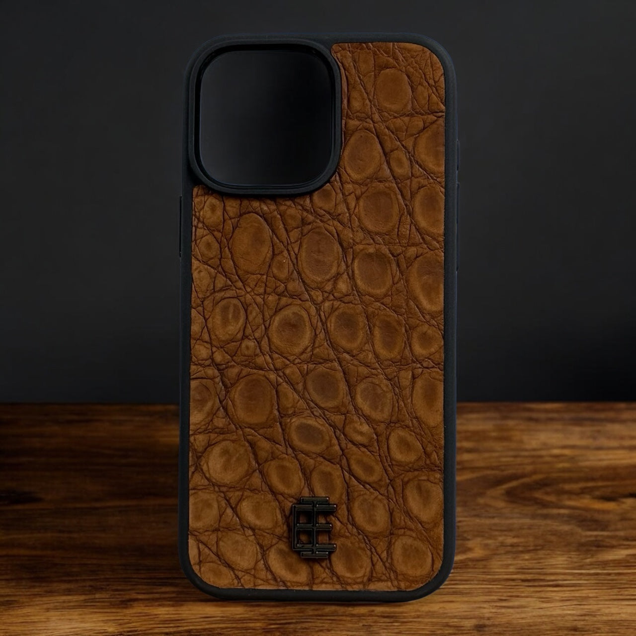 Husa iPhone din Piele de Crocodil Maro Inchis editie limitata - iTool