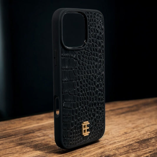 Husa iPhone din Piele de Crocodil Neagra editie limitata - iTool