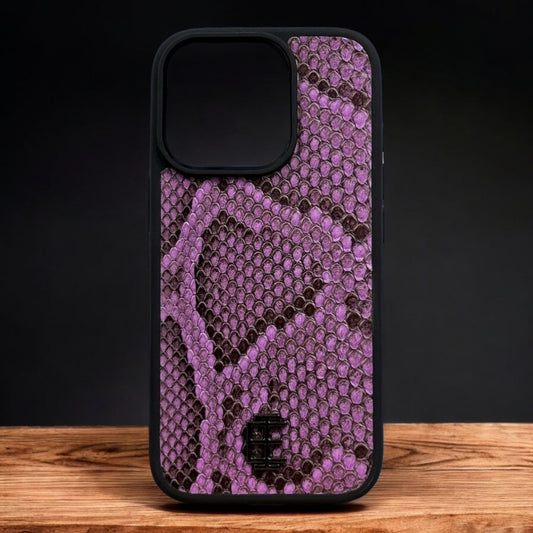 Husa iPhone din Piele de Piton Mov editie limitata - iTool