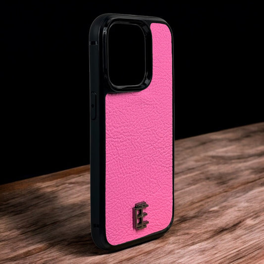 Husa iPhone din Piele de Capra Roz editie limitata