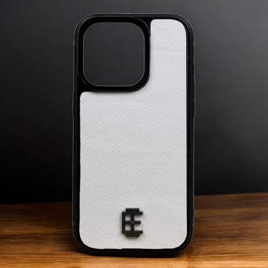 Husa iPhone din Piele de Vaca Alb editie limitata