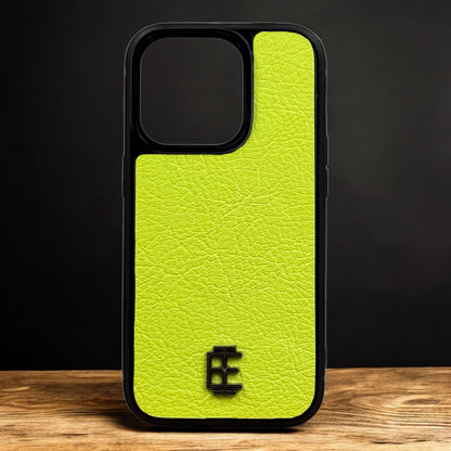 Husa iPhone din Piele de Capra Lime editie limitata