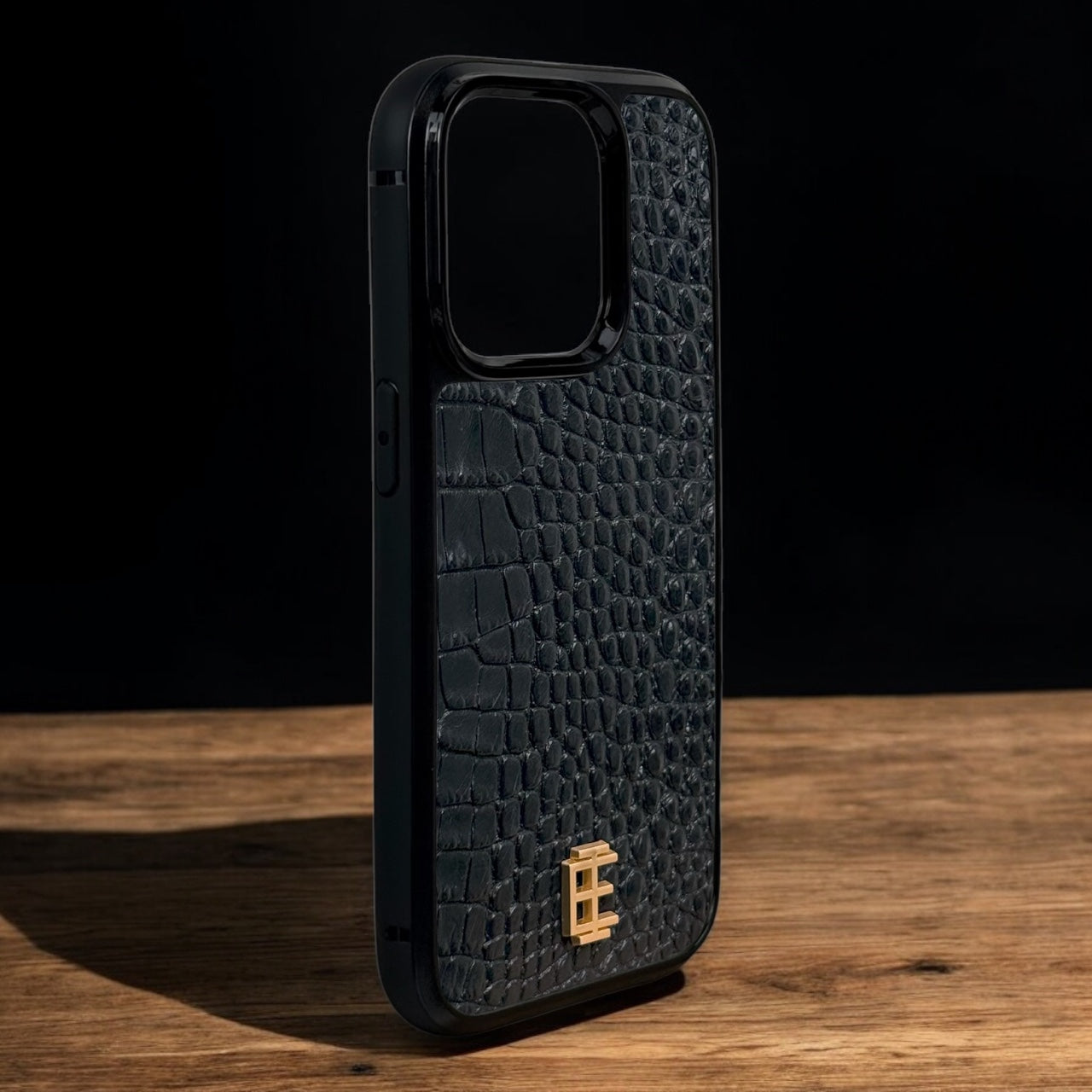 Husa iPhone din Piele de Crocodil Neagra editie limitata