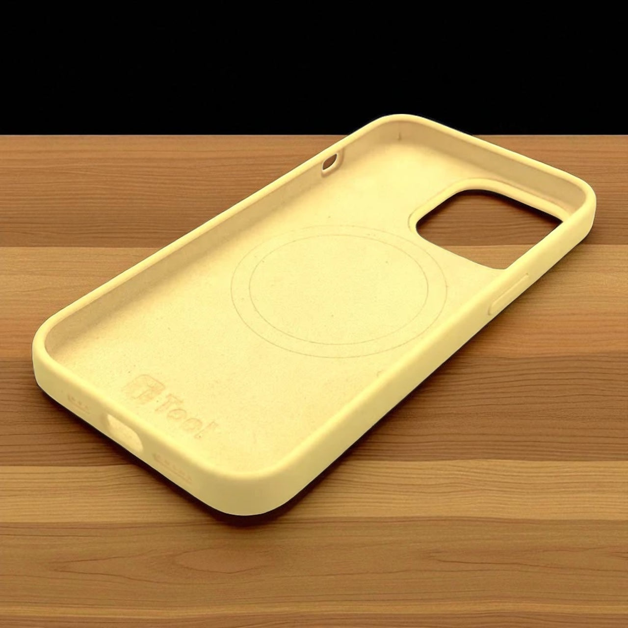 Husa iPhone 12 Pro Max iTool cu MagSafe din silicon catifelat Galben - iTool