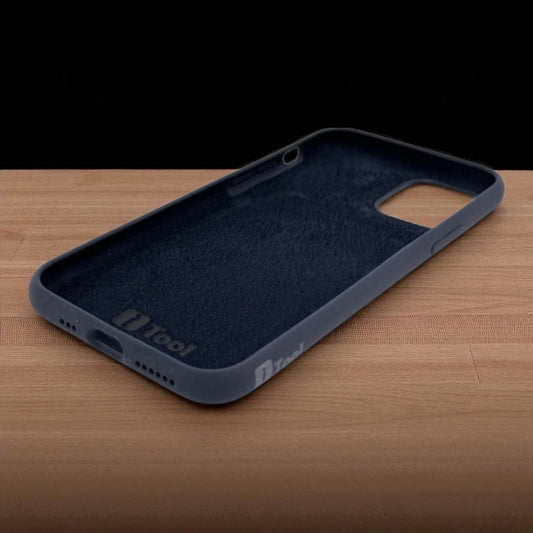 Husa iPhone 11 Pro Max iTool din silicon catifelat Albastru Dark