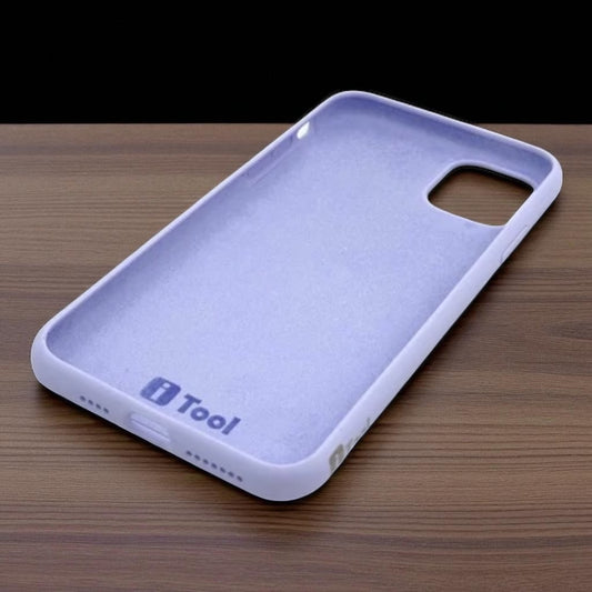Husa iPhone 11 Pro Max iTool din silicon catifelat Mov
