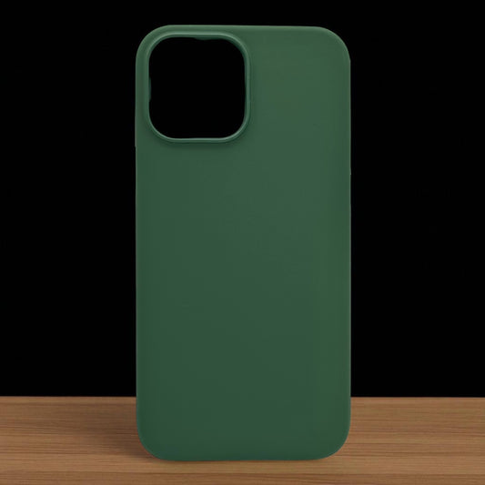 Husa iPhone 13 iTool cu MagSafe din silicon catifelat Verde