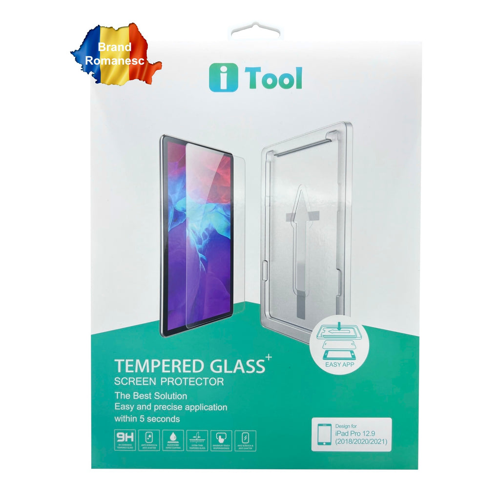 Folie de protectie iPad Pro 12.9 cu aplicator iTool - iTool