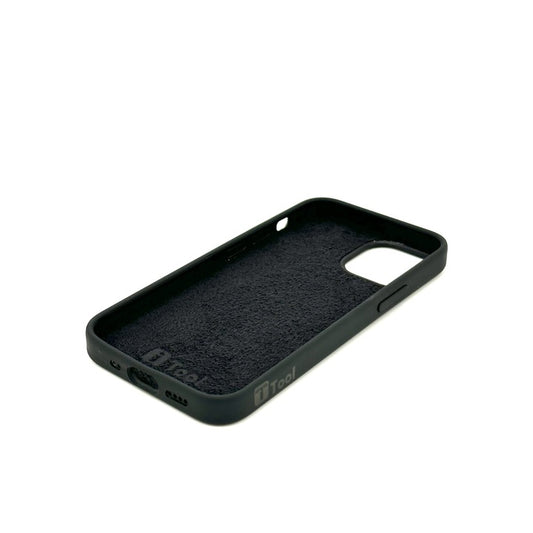 Husa iPhone 12/12 Pro iTool cu MagSafe din silicon catifelat Negru